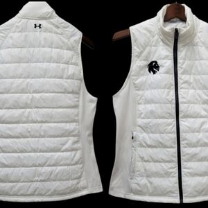 Under Armour Women's Full-Zip Quilted Puffer Vest Medium Excellent Condition